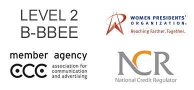 In Touch Media accreditations: Level 2 B-BBEE, Women Presidents Organisation, ACA member, NCR
